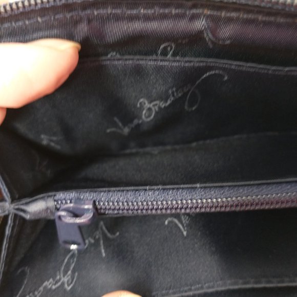 VERA BRADLEY ZIP AROUND BLUE/GREEN/WHITE WALLET - Picture 6 of 10